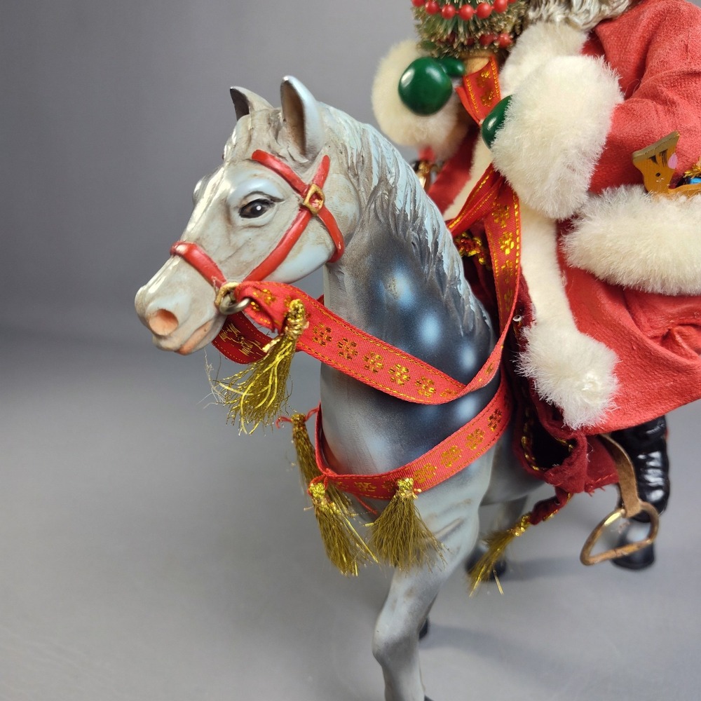 Vintage Possible Dreams Clothtique The Magic of Christmas Santa On Horse 1991 - Picture 13 of 16